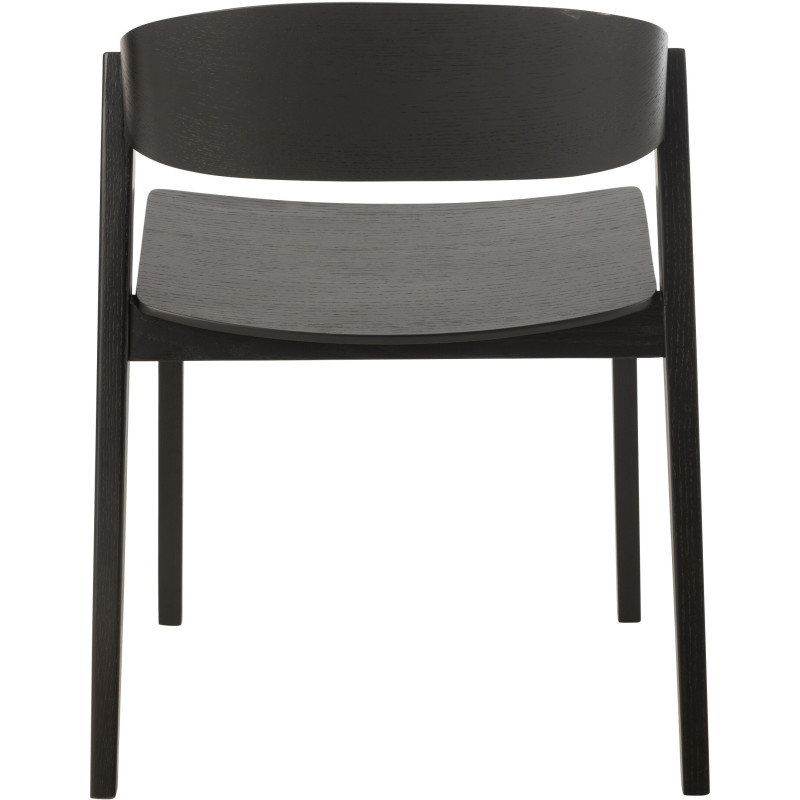 Chaise moderne en Bois de chêne Noir Laga - 4