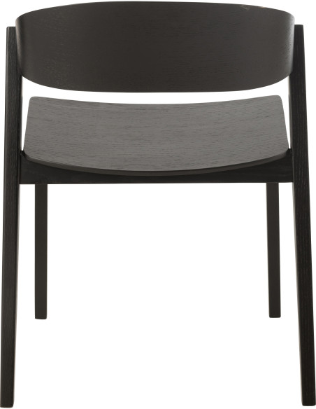 Chaise moderne en Bois de chêne Noir Laga - 4