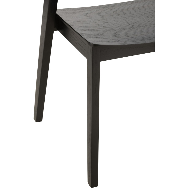 Chaise moderne en Bois de chêne Noir Laga - 5