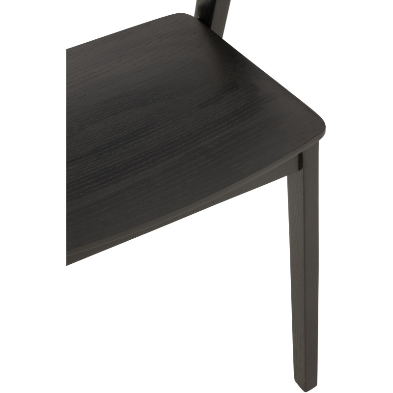 Chaise moderne en Bois de chêne Noir Laga - 6