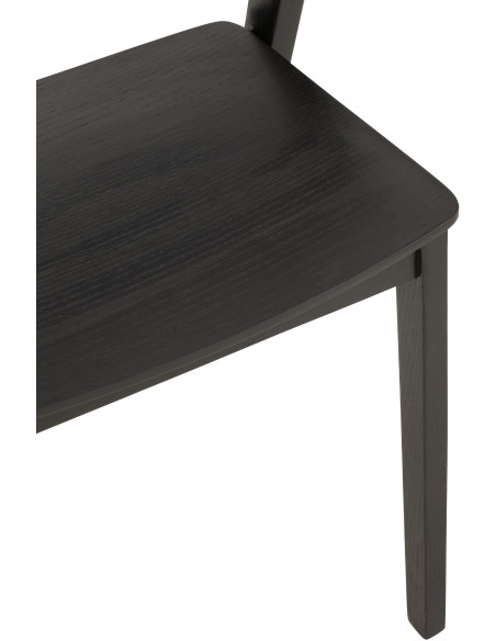 Chaise moderne en Bois de chêne Noir Laga - 6
