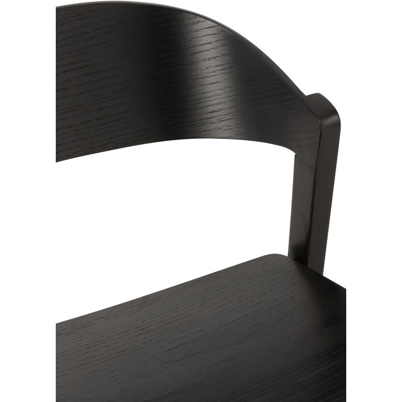 Chaise moderne en Bois de chêne Noir Laga - 7