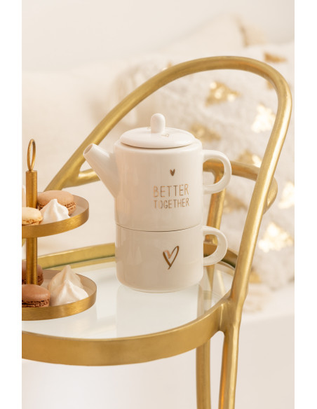 Desserte de salon design Triange 2 étagères en Miroir Métal Doré Melora - 9