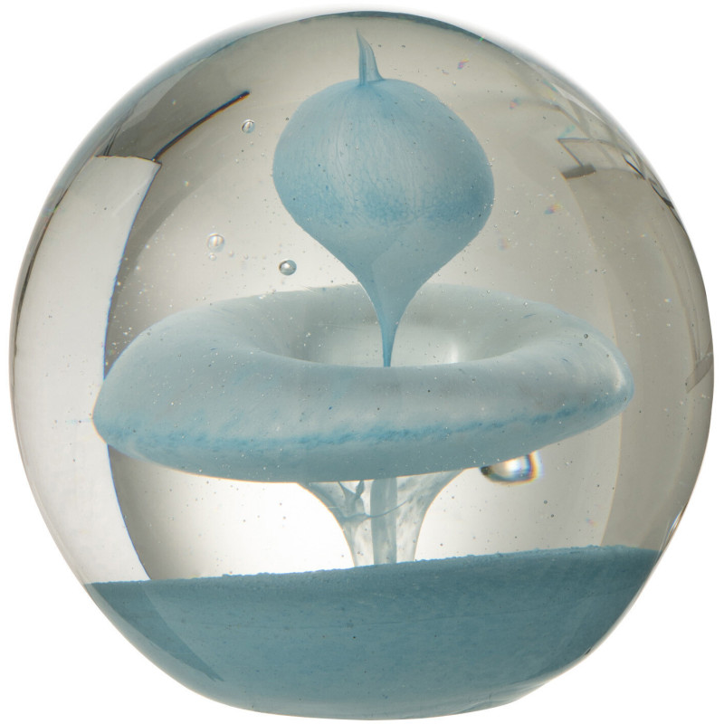 Sulfure Ronde Bulle Rondo en Verre Bleu clair 10 cm - 1
