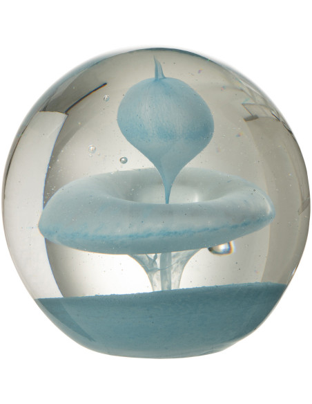 Sulfure Ronde Bulle Rondo en Verre Bleu clair 10 cm - 1