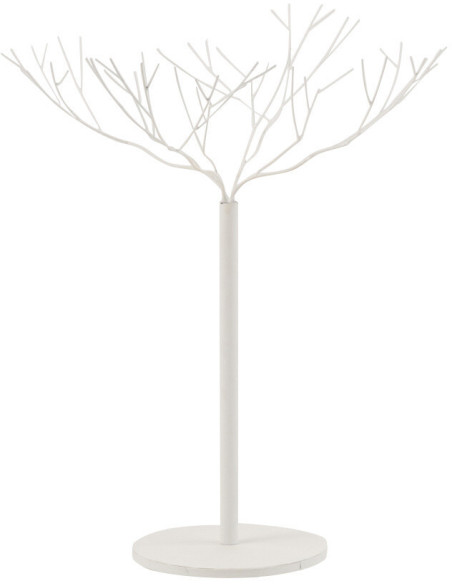 Arbre décoratif original Branches nues Hauteur 75 cm en Métal Blanc Calyra - 1