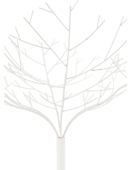 Arbre décoratif original XL Branches nues Hauteur 180 cm en Métal Blanc Calyra - 3