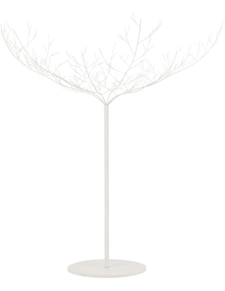 Arbre décoratif original XXL Branches nues Hauteur 250 cm en Métal Blanc Calyra - 1