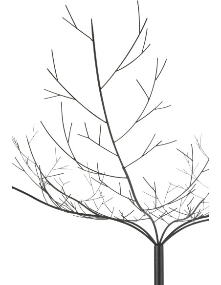 Arbre décoratif original XXL Branches nues Hauteur 250 cm en Métal Noir Calyra - 3