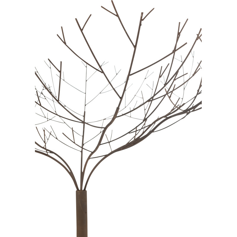 Arbre décoratif original XL Branches nues Hauteur 180 cm en Métal Marron rouille Calyra - 3