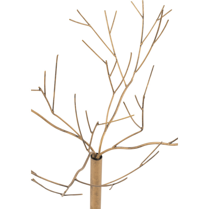 Arbre décoratif original Branches nues Hauteur 75 cm en Métal Doré Calyra - 3
