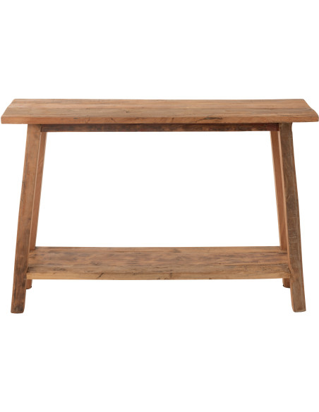 Console moderne Rectangulaire 1 étagère en Bois de manguier Naturel Cylorn - 3
