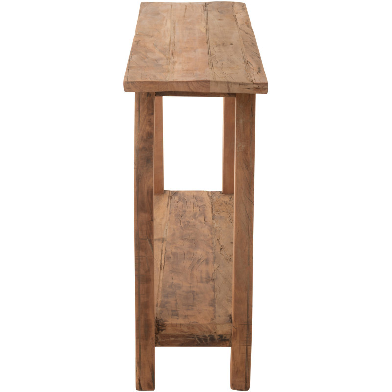 Console moderne Rectangulaire 1 étagère en Bois de manguier Naturel Cylorn - 4