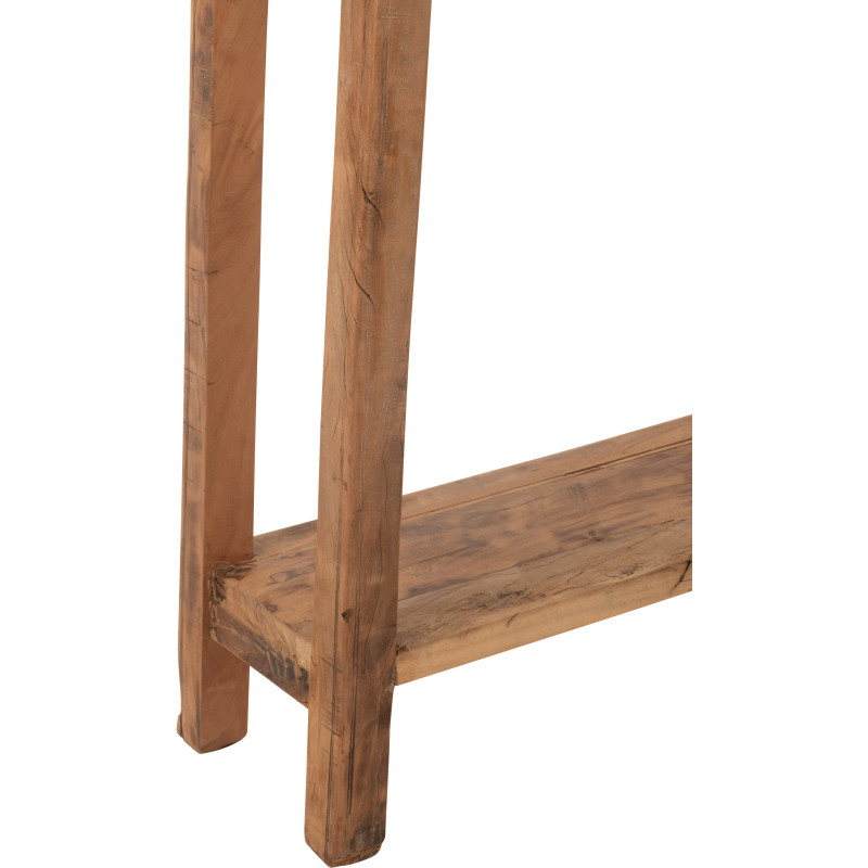 Console moderne Rectangulaire 1 étagère en Bois de manguier Naturel Cylorn - 5