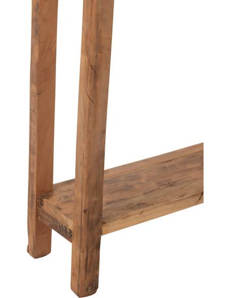 Console moderne Rectangulaire 1 étagère en Bois de manguier Naturel Cylorn - 5