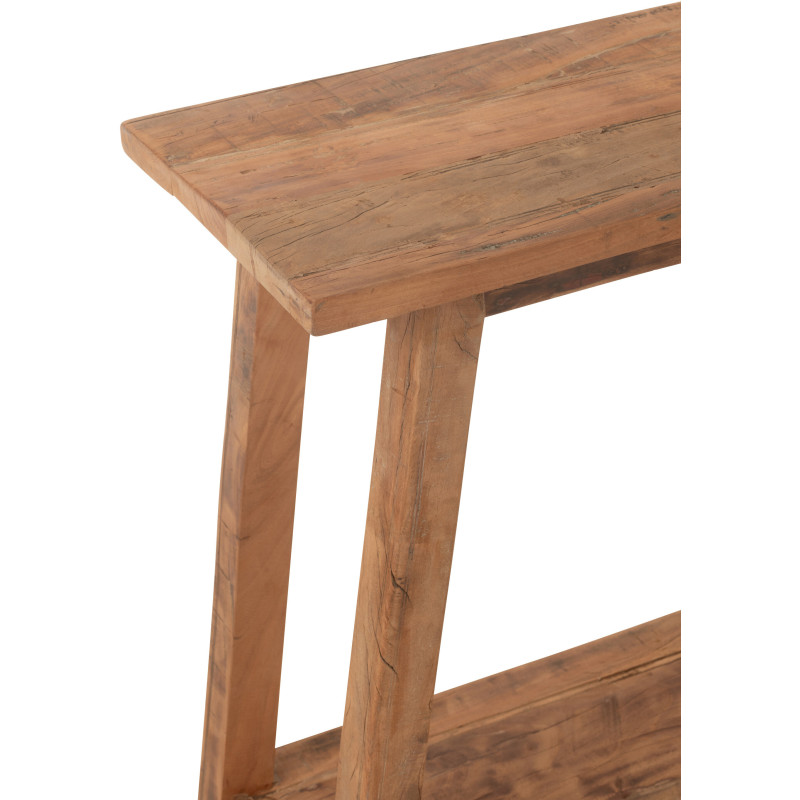 Console moderne Rectangulaire 1 étagère en Bois de manguier Naturel Cylorn - 6