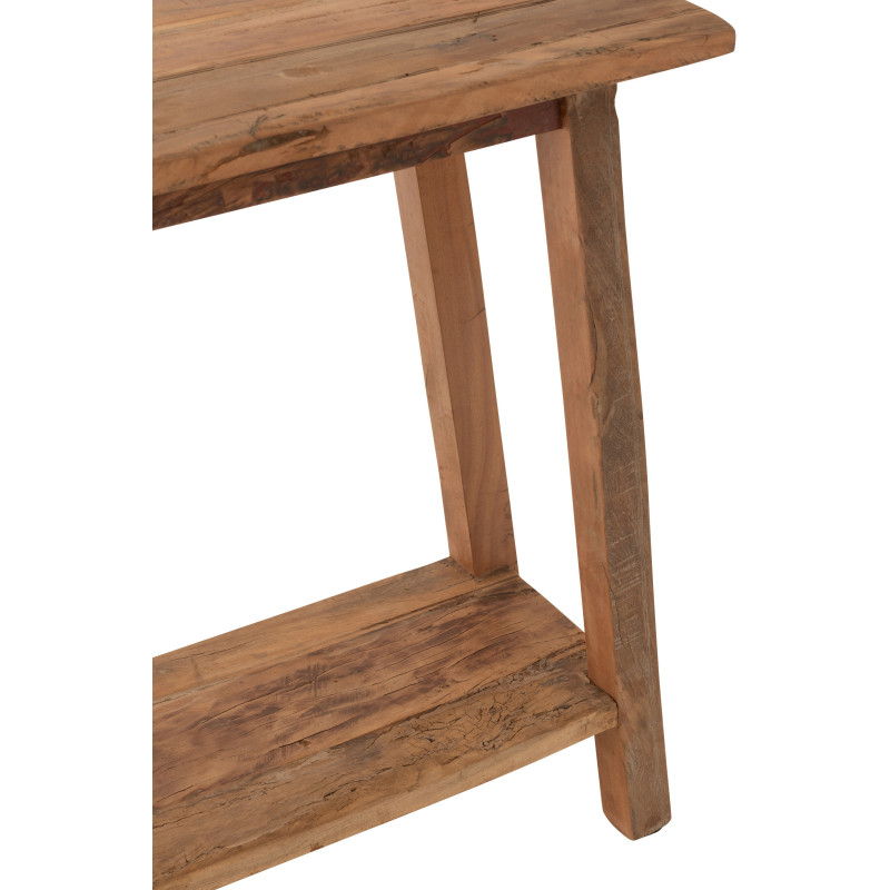 Console moderne Rectangulaire 1 étagère en Bois de manguier Naturel Cylorn - 7