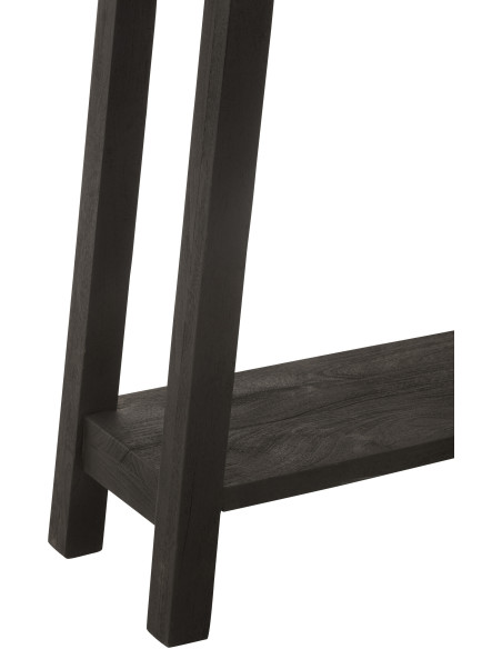 Console moderne Rectangulaire 1 étagère en Bois de manguier Noir Cylorn - 5