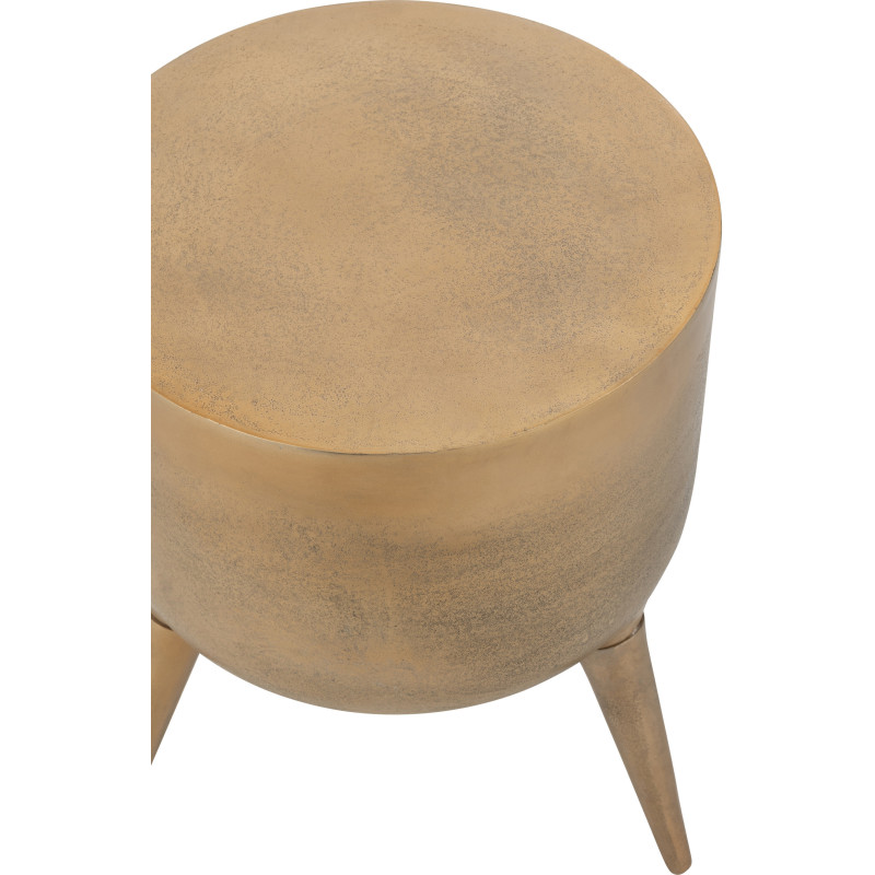 Table basse moderne Ronde en Métal Doré Fone - 3