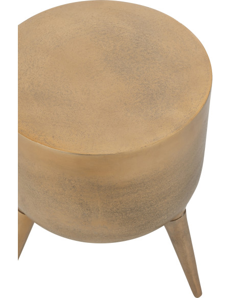 Table basse moderne Ronde en Métal Doré Fone - 3