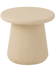 Table basse moderne Ronde en Bois Beige Ram - 1