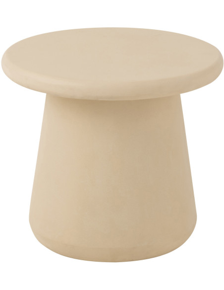 Table basse moderne Ronde en Bois Beige Ram - 1