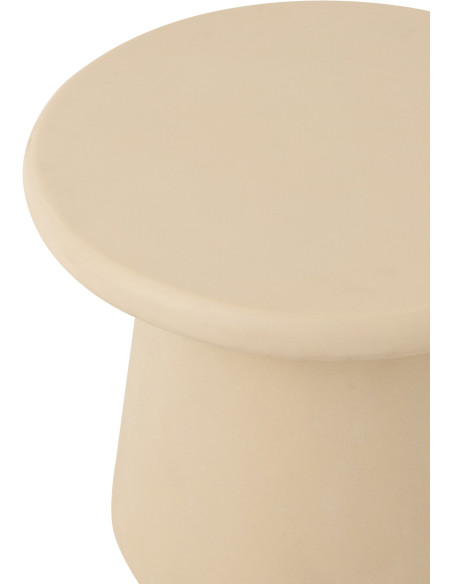 Table basse moderne Ronde en Bois Beige Ram - 3