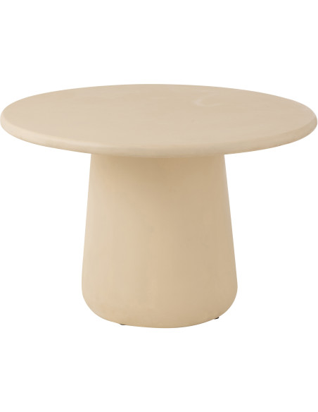 Table à manger moderne Ronde 6 personnes en Bois Beige Ram - 1