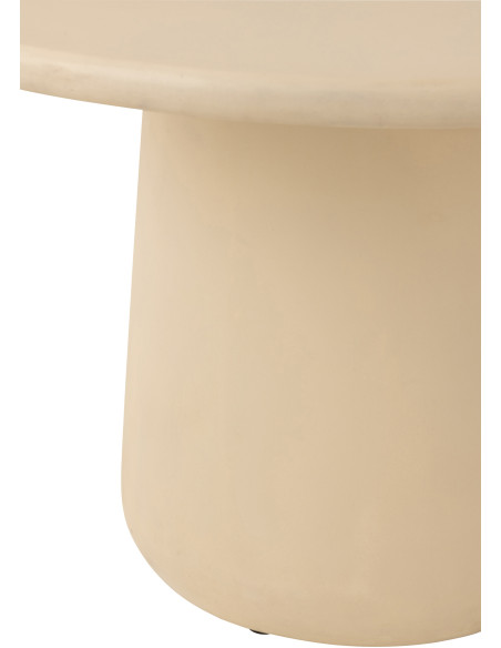 Table à manger moderne Ronde 6 personnes en Bois Beige Ram - 3