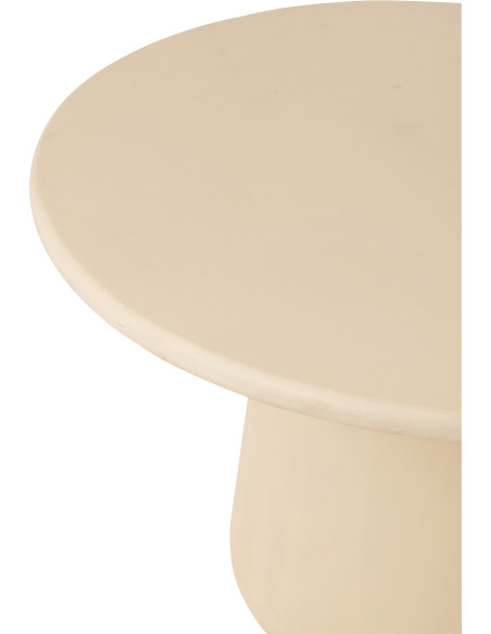 Table à manger moderne Ronde 6 personnes en Bois Beige Ram - 4