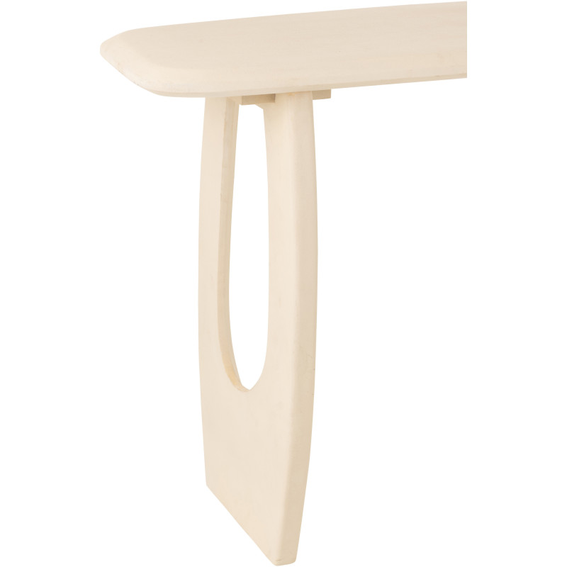 Console moderne Rectangulaire en Bois de manguier Beige Mark - 5