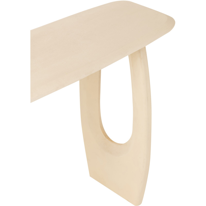 Console moderne Rectangulaire en Bois de manguier Beige Mark - 6