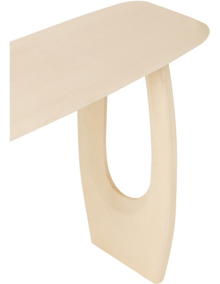 Console moderne Rectangulaire en Bois de manguier Beige Mark - 6