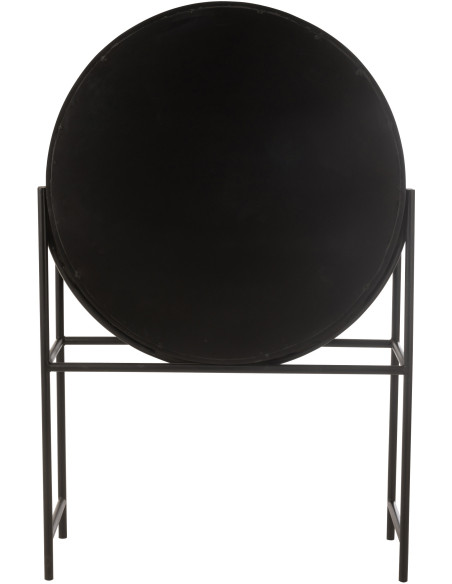 Buffet moderne Haut 2 portes en Bois recyclé Marron Métal Noir Shanil - 4