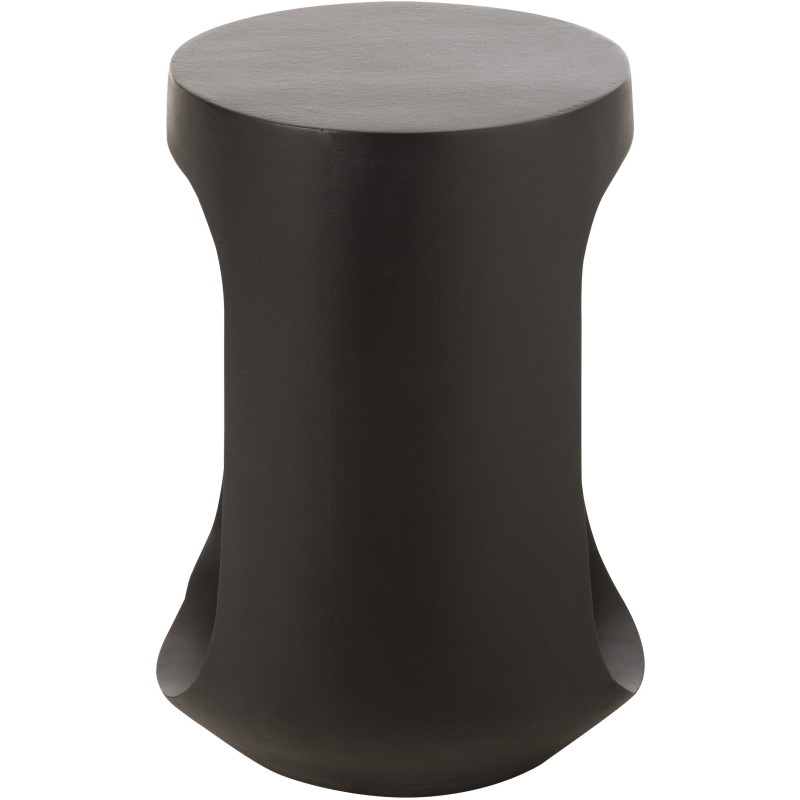 Table d'appoint moderne Ronde 1 niche en Bois de manguier Noir Pod - 3