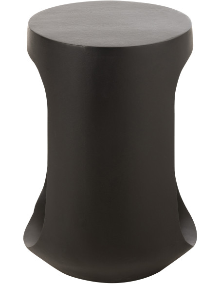 Table d'appoint moderne Ronde 1 niche en Bois de manguier Noir Pod - 3