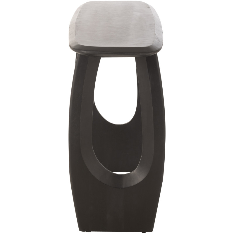 Console moderne Rectangulaire en Bois de manguier Noir Mark - 3