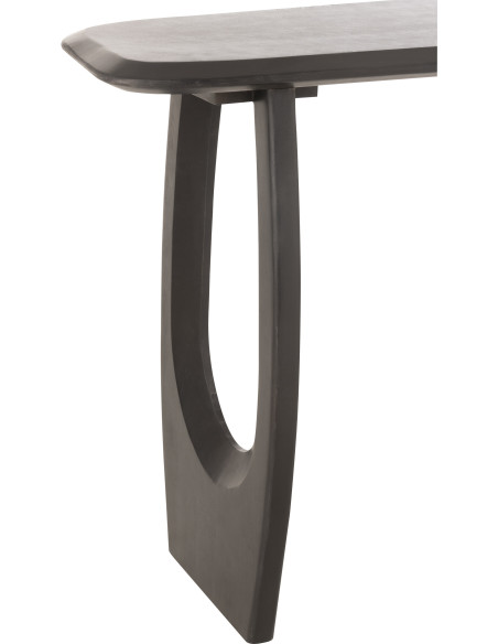 Console moderne Rectangulaire en Bois de manguier Noir Mark - 4