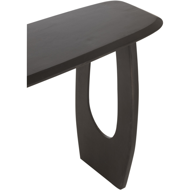 Console moderne Rectangulaire en Bois de manguier Noir Mark - 5