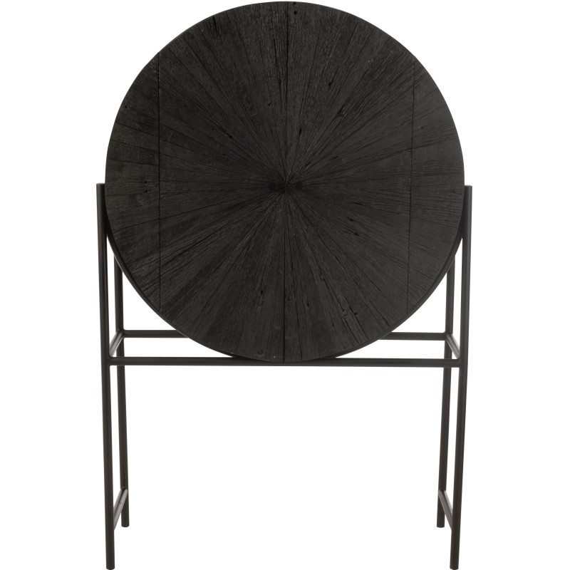 Buffet moderne Haut 2 portes en Bois recyclé Métal Noir Shanil - 2