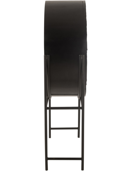 Buffet moderne Haut 2 portes en Bois recyclé Métal Noir Shanil - 3