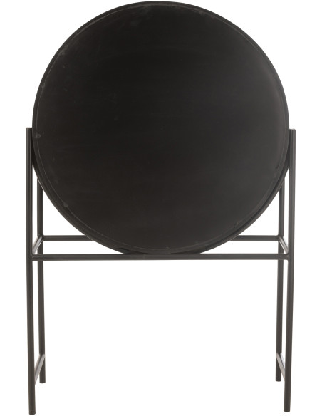 Buffet moderne Haut 2 portes en Bois recyclé Métal Noir Shanil - 4