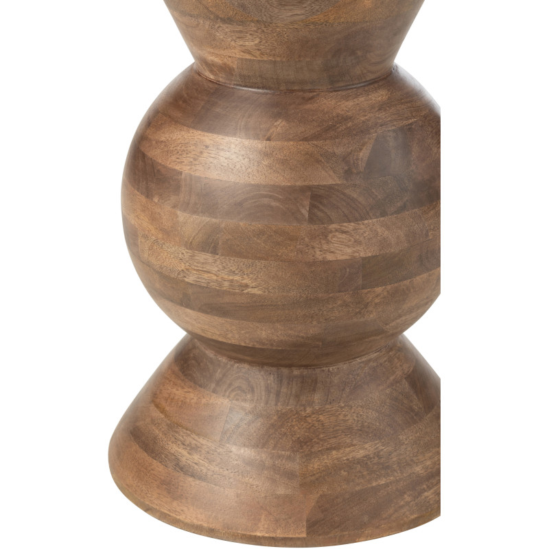 Table d'appoint moderne Ronde en Bois de manguier Marron Candy - 3