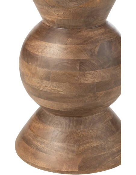 Table d'appoint moderne Ronde en Bois de manguier Marron Candy - 3