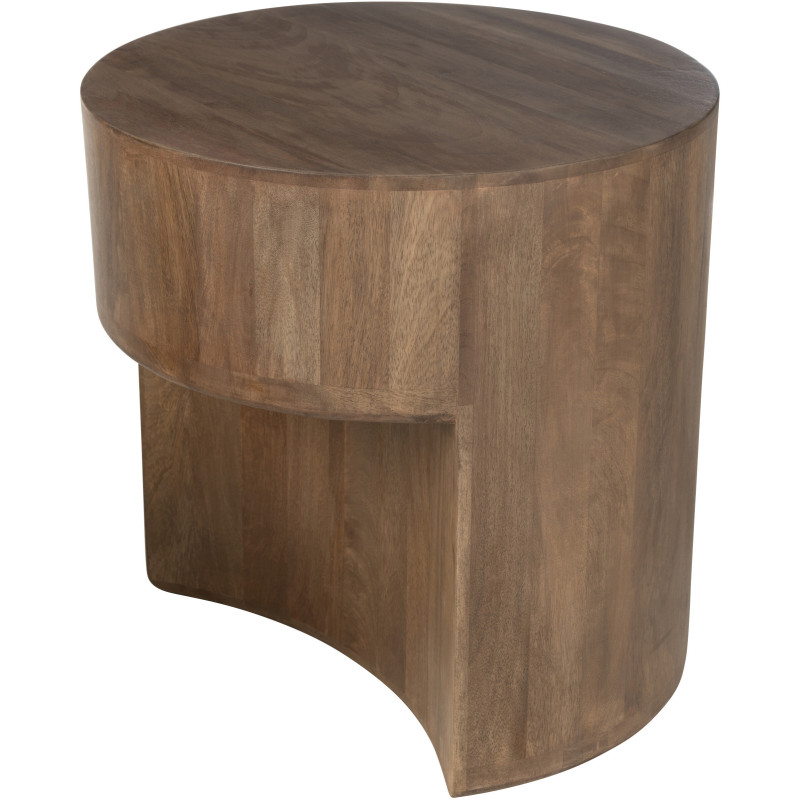 Table basse moderne Ronde en Bois de manguier Marron Toge (Lot de 2) - 7