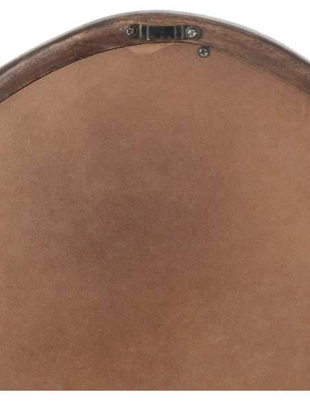 Miroir moderne Mural Irrégulier 40x39 en Bois de manguier Marron Whisp - 4