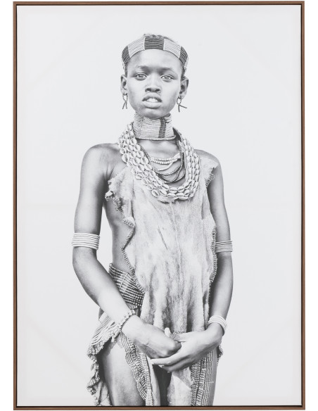 Toile imprimée XL Rectangulaire Garçon africain Abio 100x140 - 1