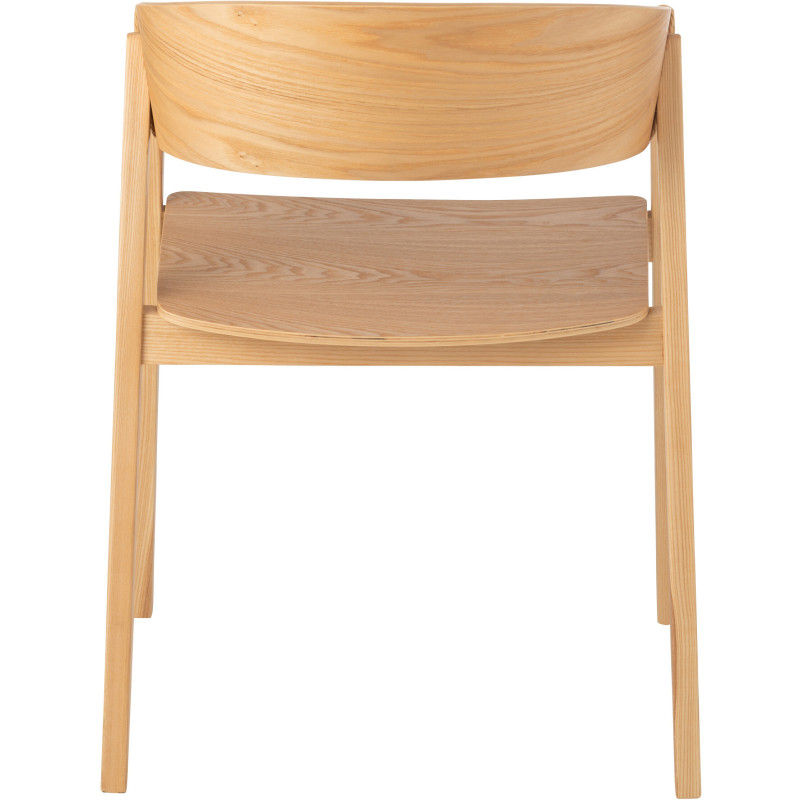 Fauteuil de table moderne en Bois de frêne Corde Naturel Naga - 4