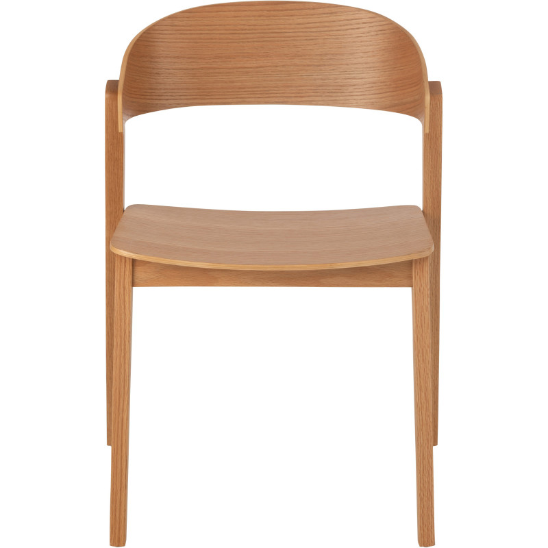 Chaise moderne en Bois de chêne Naturel Laga - 3