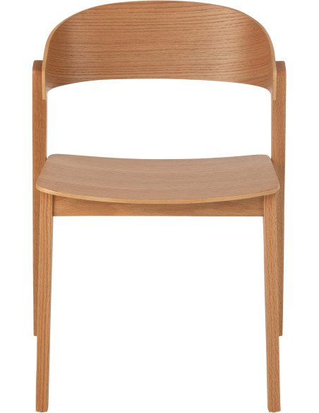 Chaise moderne en Bois de chêne Naturel Laga - 3